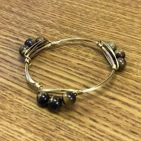 bourbon & boweties inspired wire wrapped bracelet - Picture 2 of 5